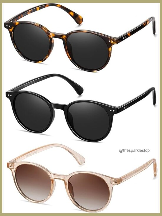 Polarized Sunglasses UV400 Lens Plastic Metal Frames 3 Pack main image 7